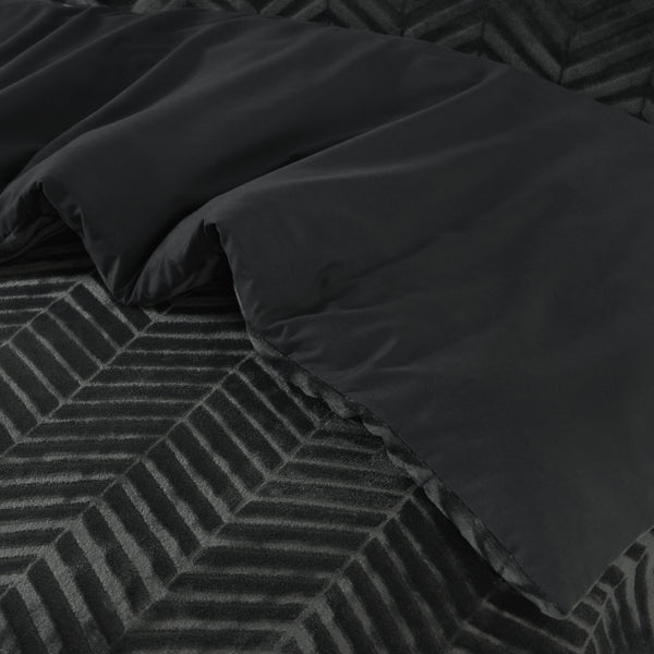 Chevron Teddy Antraciet