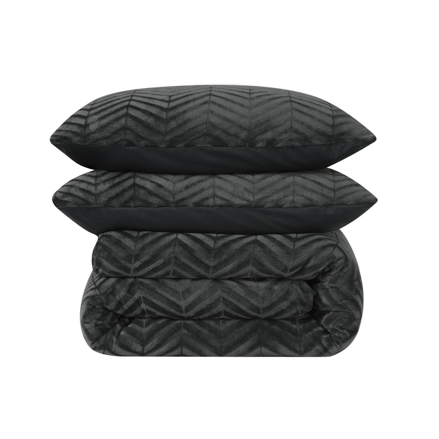 Chevron Teddy Antraciet