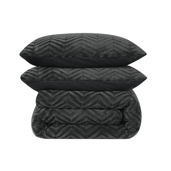 Chevron Teddy Antraciet