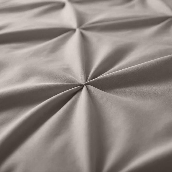 Bettwäsche - Border Pintuck Taupe/Grau