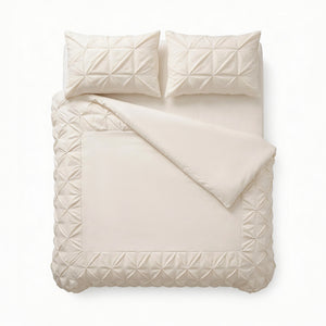 Dekbedovertrek - Border Pintuck Beige