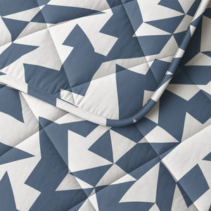 Dekbed Zonder Overtrek - Mado Blauw Met Kussenslopen