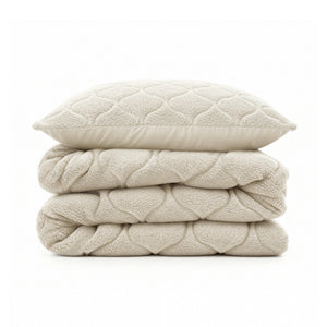 Dekbed Zonder Overtrek - Lazy Dekbed Teddy Beige Met Kussenslopen