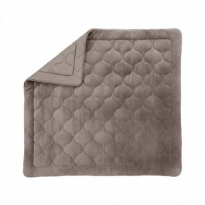 Dekbed Zonder Overtrek - Lazy Dekbed Teddy Taupe/Grijs Met Kussenslopen