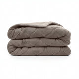 Bettdecke ohne Bezug – Lazy Duvet Teddy, taupe/grau, mit Kissenbezügen