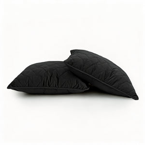 Dekbed Zonder Overtrek - Lazy Dekbed Velvet Zwart Met Kussenslopen