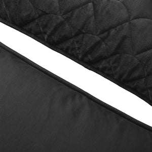 Dekbed Zonder Overtrek - Lazy Dekbed Velvet Zwart Met Kussenslopen