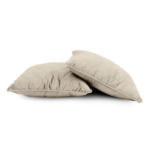 Dekbed Zonder Overtrek - Lazy Dekbed Velvet Taupe/Grijs Met Kussenslopen