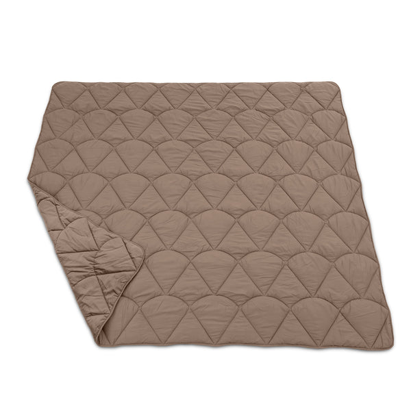 Dekbed Zonder Overtrek - Lazy Dekbed Velvet Taupe/Bruin Met Kussenslopen