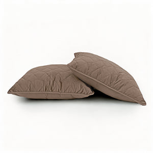 Dekbed Zonder Overtrek - Lazy Dekbed Velvet Taupe/Bruin Met Kussenslopen