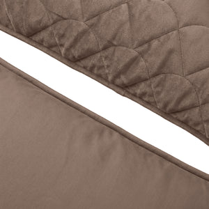 Dekbed Zonder Overtrek - Lazy Dekbed Velvet Taupe/Bruin Met Kussenslopen