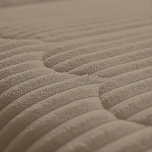 Bettdecke ohne Bezug - Lazy Duvet Rib Premium Taupe mit Kissenbezügen