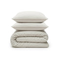 Bettdecke ohne Bezug - Lazy Duvet Rib Premium Beige mit Kissenbezügen