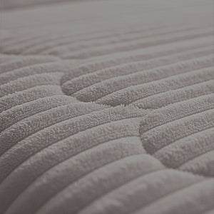 Dekbed Zonder Overtrek - Lazy Dekbed Rib premium Taupe/Grijs