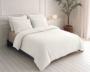 Lazy Dekbed Mousseline Beige Met Kussenslopen (100% Katoen)