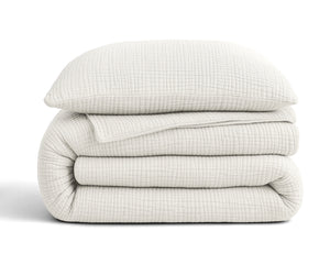 Lazy Dekbed Mousseline Beige Met Kussenslopen (100% Katoen)