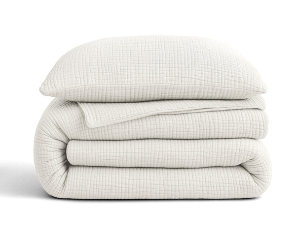 Lazy Dekbed Mousseline Beige Met Kussenslopen (100% Katoen)