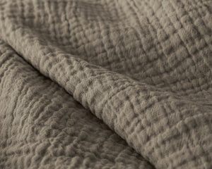 Lazy Dekbed Mousseline Taupe Met Kussenslopen (100% Katoen)