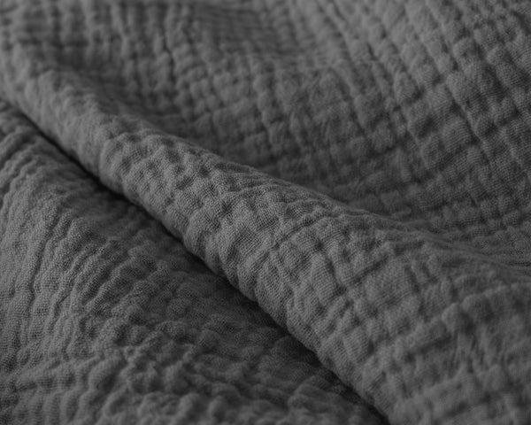 Lazy Dekbed Mousseline Antraciet Met Kussenslopen (100% Katoen)