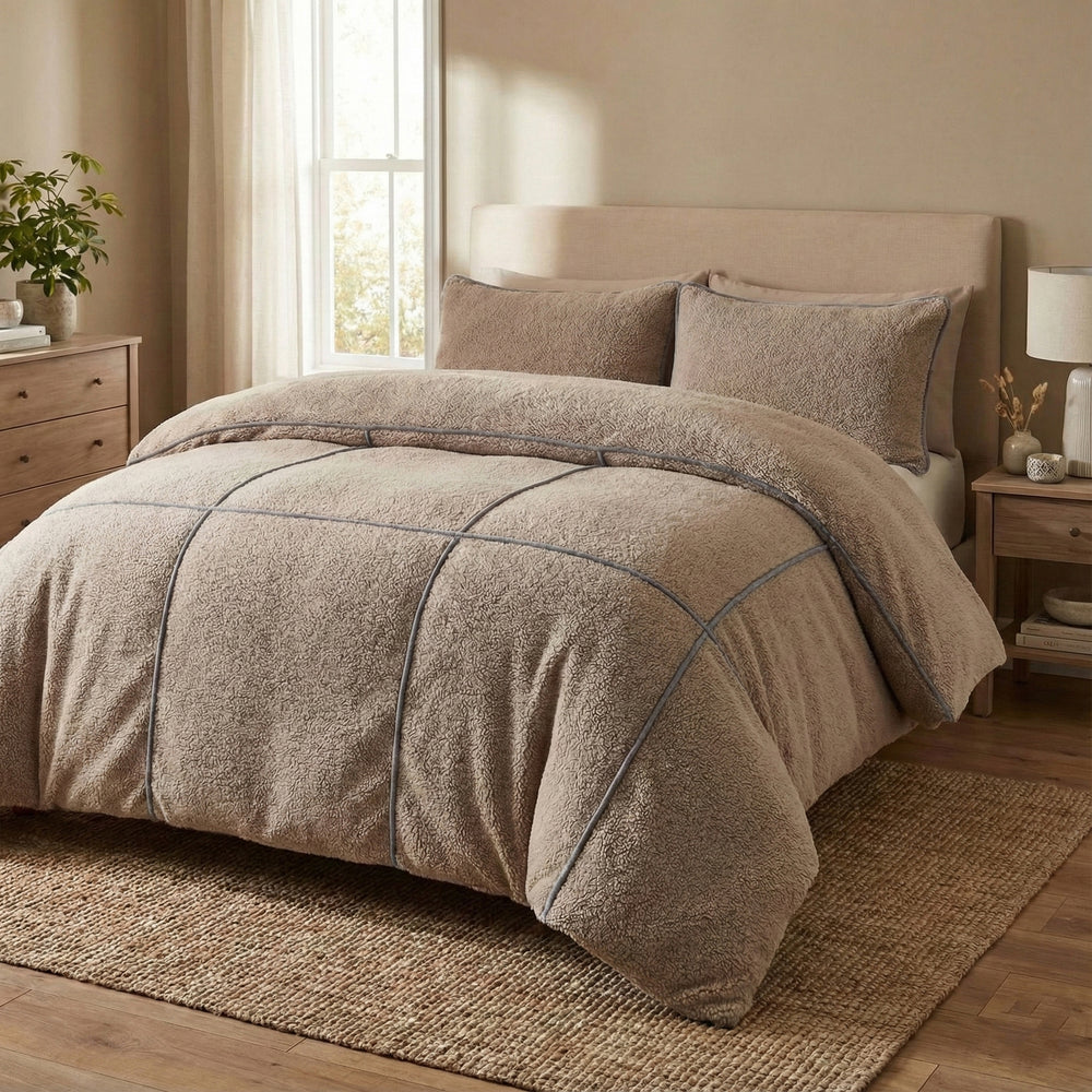 Teddy Trim Donker Taupe