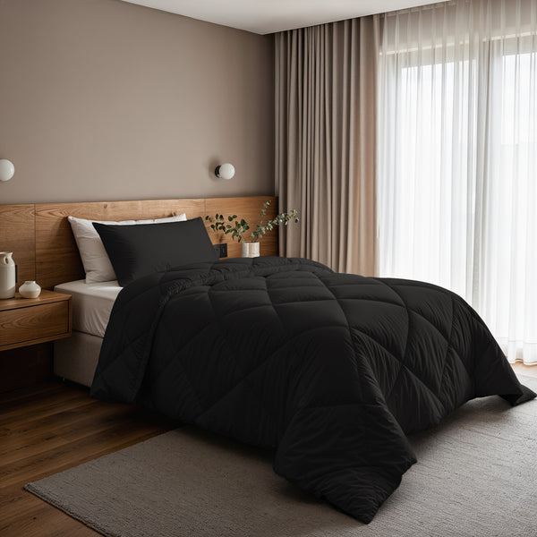 Lazy Dekbed Diamond Zwart