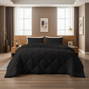 Lazy Dekbed Diamond Zwart