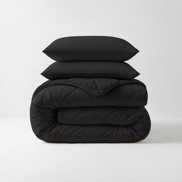 Lazy Dekbed Diamond Zwart