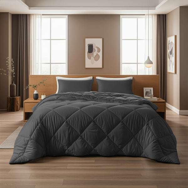 Lazy Dekbed Diamond Antraciet
