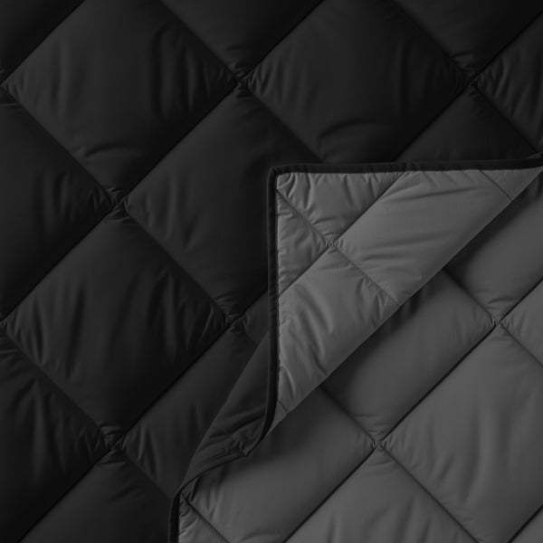 Lazy Dekbed Diamond Zwart / Antraciet