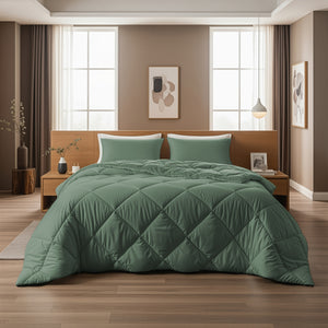 Lazy Dekbed Diamond Groen