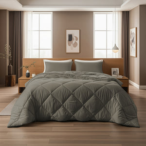 Lazy Dekbed Diamond Kaki