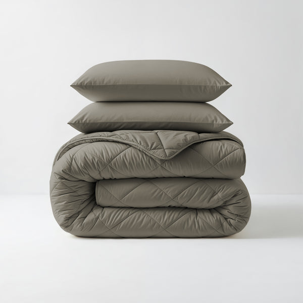 Lazy Dekbed Diamond Kaki