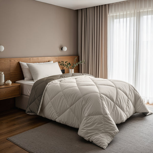 Lazy Dekbed Diamond Crème/Kaki