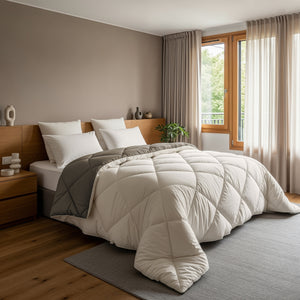 Lazy Dekbed Diamond Crème/Kaki