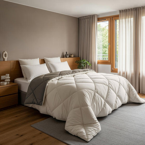Lazy Dekbed Diamond Crème/Kaki