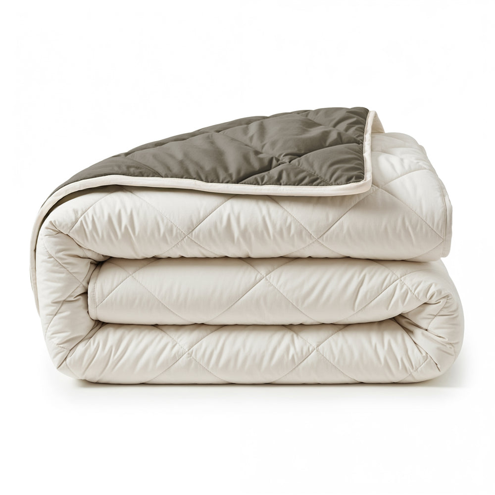 Lazy Dekbed Diamond Crème/Kaki