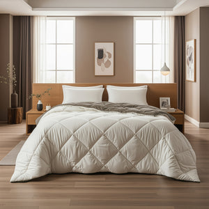 Lazy Dekbed Diamond Crème/Kaki