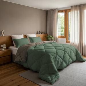 Lazy Dekbed Diamond Groen/Kaki