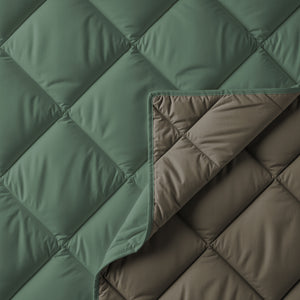 Lazy Dekbed Diamond Groen/Kaki