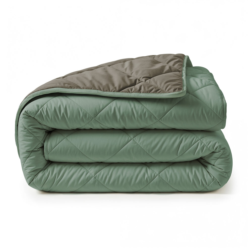 Lazy Dekbed Diamond Groen/Kaki