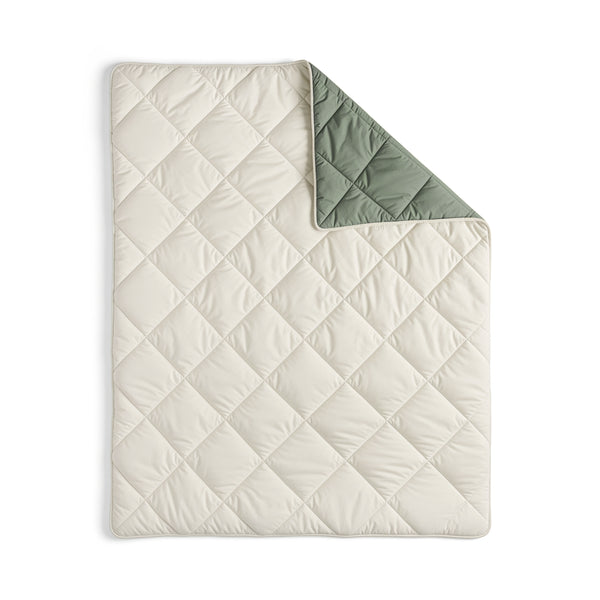 Lazy Dekbed Diamond Crème/Groen