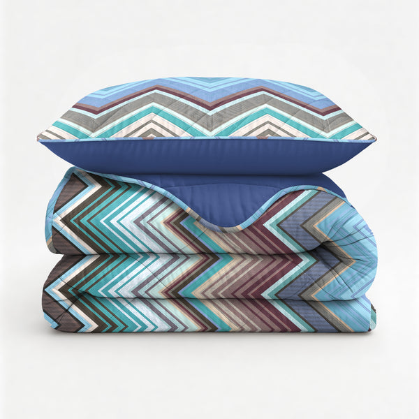 Lazy Dekbed Tilly Blauw Met Kussenslopen