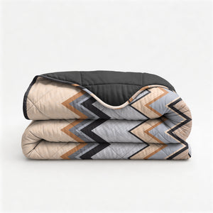 Lazy Dekbed Mikas Blauw/Zand Met Kussenslopen