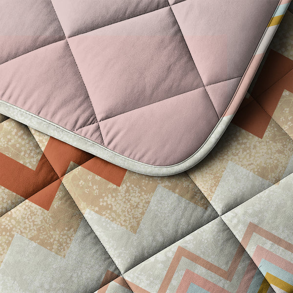 Lazy Dekbed Lizzy Beige/Roze Met Kussenslopen