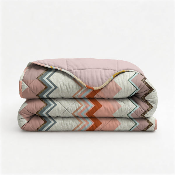 Lazy Dekbed Lizzy Beige/Roze Met Kussenslopen