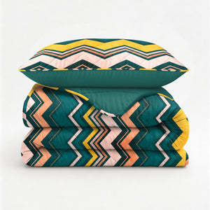 Lazy Dekbed Scala Donkergroen Met Kussenslopen