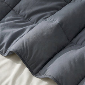 Dekbed Zonder Overtrek -  (100% Percale Katoen) Antraciet