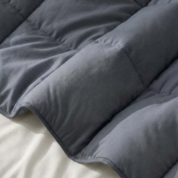 Dekbed Zonder Overtrek -  (100% Percale Katoen) Antraciet