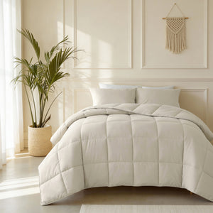 Lazy Dekbed Percale Beige