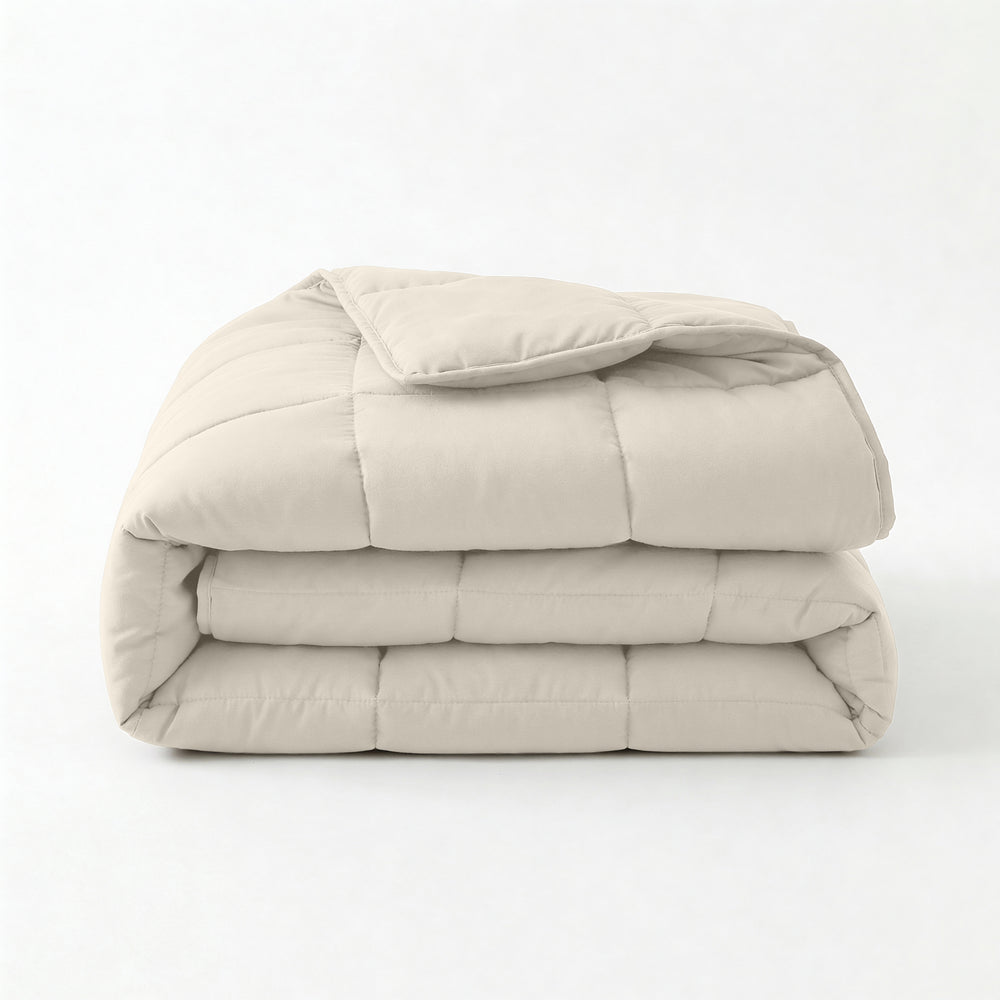 Dekbed Zonder Overtrek (100% Percale Katoen) Beige